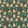 Deep Forest Green Gingerbread: Candy Cane, Holly & Snowflake Holiday Loungewear Satin Short-Sleeve Pajamas Set - 4