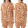 Dynamic Fragmented Geometric Mosaic: Orange White Interlocking Shapes Satin Short-Sleeve Pajamas Set - 1
