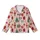 Whimsical Blush Pink Christmas: Nutcracker Tree Wreath Gift Red Gold Festive Pattern Kid Satin Pajamas Set - 2