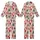 Whimsical Blush Pink Christmas: Nutcracker Tree Wreath Gift Red Gold Festive Pattern Kid Satin Pajamas Set - 1
