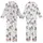 Equestrian Dream: Dynamic Etched Horses & Calla Lily Botanical Art Piece Kid Satin Pajamas Set - 1