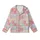 Pastel Dreamer's Patchwork: Intricate Paisley Floral Mosaic - Cheerful Wearable Art Kid Satin Pajamas Set - L3f1h0a-4O