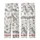 Leopard Lover: Dynamic Leaping Leopard Outline Print with Jungle Vines Off-White Statement Layer Kid Satin Pajamas Set - 3