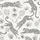 Leopard Lover: Dynamic Leaping Leopard Outline Print with Jungle Vines Off-White Statement Layer Kid Satin Pajamas Set - 4