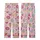 Whimsical Sweet Treat Hand-Drawn Donut Cupcake Candy Scatter Pastel Bubblegum Pink Top Kid Satin Pajamas Set - 91UkS-wYx-