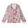 Whimsical Sweet Treat Hand-Drawn Donut Cupcake Candy Scatter Pastel Bubblegum Pink Top Kid Satin Pajamas Set - ThAdmkXpln