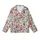 Women's Romantic Rose Garden: Pale Pink & Crimson Blooms with Olive Leaves on Light Mint Kid Satin Pajamas Set - 2