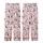 Whimsical Pastel Pink Penguin & Coffee Mugs Lounge Wear with You & Me Hearts Kid Satin Pajamas Set - 3