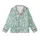Pet Lover's Whimsical Hand-Drawn Cats Puppies Bunnies Motif: Mint Green 'Meow Woof Purr Hop' Kid Satin Pajamas Set - Em6Ty7IolY