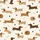 Dachshund Lover's Playful Hand-Drawn Sausage Dog Pattern Satin Short-Sleeve Pajamas Set - 4