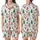 Festive Family Cheerful Santa Snowman Gingerbread Tree Candy Cane Custom Holiday Design Satin Short-Sleeve Pajamas Set - 5ibPUU1FQd
