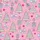 Whimsical Christmas: Bubblegum Pink Nutcracker Soldier & Festive Tree All-Over Pattern Satin Short-Sleeve Pajamas Set - 4