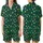 Holiday Cheer: Vibrant Pink Lime Holly Berry Star Deep Green Loungewear Satin Short-Sleeve Pajamas Set - nTDJqzBK3m