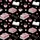 Bookish Reader Whimsical Pink Books Reading Glasses Coffee Cups Hearts Seamless Pattern Satin Short-Sleeve Pajamas Set - 4