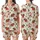 Joyful Christmas Comfort Wear: Whimsical Santa, Gingerbread & Sleigh Holiday Pattern Satin Short-Sleeve Pajamas Set - 1