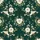 Elegant Chinoiserie Emerald Green Crane, White Camellia & Cherry Blossom Art Satin Short-Sleeve Pajamas Set - 4