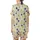 Botanical Dream: Hand-Drawn Blue-Violet Peach Tulip & Olive Green Foliage Design Satin Short-Sleeve Pajamas Set - 4HkuYjvsqu