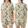 Botanical Dream: Hand-Drawn Blue-Violet Peach Tulip & Olive Green Foliage Design Satin Short-Sleeve Pajamas Set - vTUQGwjWW5