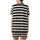 Casual Minimalist Organic Black Cream Taupe Ripple Stripe Abstract Print Satin Short-Sleeve Pajamas Set - 3