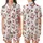 Christmas Joy Seeker: Waving Santa, Strawberry & Candy Cane Dots Pattern Festive Design Satin Short-Sleeve Pajamas Set - 1