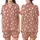 Sweet Dreams Muted Salmon Pink Hearts, Stars & Dots: Hand-Drawn 'Sweet' Script Loungewear Satin Short-Sleeve Pajamas Set - 1