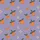 Citrus Lover's Whimsical Hand-Drawn Lavender Orange Blossom Blouse Satin Short-Sleeve Pajamas Set - 4