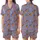 Citrus Lover's Whimsical Hand-Drawn Lavender Orange Blossom Blouse Satin Short-Sleeve Pajamas Set - 1