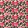 Women's Black Leopard Spots Hot Pink & White Bows Pattern Leggings Satin Short-Sleeve Pajamas Set - 4