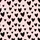 Whimsical Scattered Black Hearts - Playful Pastel Pink Style Satin Short-Sleeve Pajamas Set - 4
