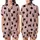 Cat Lover's Whimsical Black Cartoon Cats Thin Dark Red Stripes Pastel Pink Pattern Satin Short-Sleeve Pajamas Set - QQQXRcrcnM