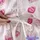 Botanical Oasis Mint Sage Pink Lime Watercolor Foliage Tunic Satin Short-Sleeve Pajamas Set - 9