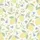 Elegant Botanical Hand-Drawn Pattern: Pale Yellow Lemon, Sage Green, Periwinkle Bloom Design Satin Pajamas Set - 6