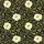 Botanical Dream: Intricate Pale Yellow Blossom & Olive-Green Vine Floral Tapestry Satin Pajamas Set - 6