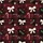 Maroon Black Plaid: Whimsical Merry Joy Script, Holly, Stars & Candy Canes - Festive Wear Satin Pajamas Set - 6