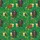 Primates Oktoberfest Hawaiian Pattern: Lederhosen Gorillas, Beer Steins, Hops, Pretzels, Emerald Green Short-sleeve Hawaiian Shirt - 7