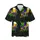 Mardi Gras Mask Tropical Sublimation Design | Gold Purple Green Beads, Beer Steins, Feathers Short-sleeve Hawaiian Shirt - 1