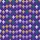 Hawaiian Deep Royal Purple Solid Fleur-de-Lis Scattered White Golden Yellow Emerald Motif Short-sleeve Hawaiian Shirt - 7
