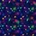 Holiday Multi-Color Christmas Lights Tropical Pattern with Cosmic Starbursts & Micro-Lights Short-sleeve Hawaiian Shirt - 7