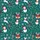 Hawaiian Style Snowmen Leaping Reindeer Christmas Trees Bells Candy Canes Red White Green Deep Teal Orange Short-sleeve Hawaiian Shirt - 7