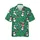 Hawaiian Style Snowmen Leaping Reindeer Christmas Trees Bells Candy Canes Red White Green Deep Teal Orange Short-sleeve Hawaiian Shirt - 1