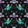 Hawaiian Teal Bat & Sugar Skull Pattern: Glowing Cauldrons, Lavender, Pink, White Short-sleeve Hawaiian Shirt - 7