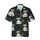 Raccoon Enthusiast Hawaiian Pattern: Cartoon Raccoon Poses, Masked Eyes, Striped Tails, Black Mosaic Textile Print Short-sleeve Hawaiian Shirt - 1
