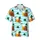 Bavarian Oktoberfest Hawaiian Beer Stein Pretzel Sausage Hat Barrel Motif Design Short-sleeve Hawaiian Shirt - 1