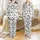Curious Cartoon Cows: Happy Faces, Bold Black Spots, MOO Text - White Farm Pattern Satin Pajamas Set - 1