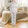 Western Dreamer: Pink Cowboy Boots, Bull Skulls & Teal Cactus Bloom – Desert Fashion Piece Satin Pajamas Set - 2