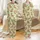 Fluffy Highland Cattle Striped Poncho Sombrero Pink Red Flower Light Green Design Satin Pajamas Set - 1