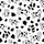 Black & White Cartoon Cow Doodle Outline Spotted Pattern Monochromatic All-Over Print Fabric Satin Pajamas Set - 9