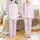 Western Ranch Fuchsia Outline Cowboy Boots Galloping Horses Hats Daisy Cacti Pattern Satin Pajamas Set - 1