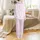 Western Ranch Fuchsia Outline Cowboy Boots Galloping Horses Hats Daisy Cacti Pattern Satin Pajamas Set - 3