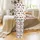 Country Living Farm Scene Stylized Cows Barns Trees Hand-Drawn Textured Motif Satin Pajamas Set - 3